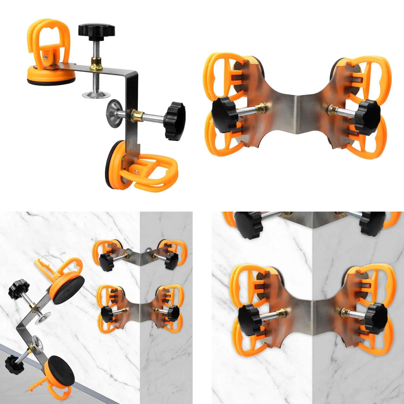 90 Degree Stone Seam Setter Stainless Steel Durable Countertop Installation Tool for Stone Slab Tile Marble Glass Granite Zpaxo