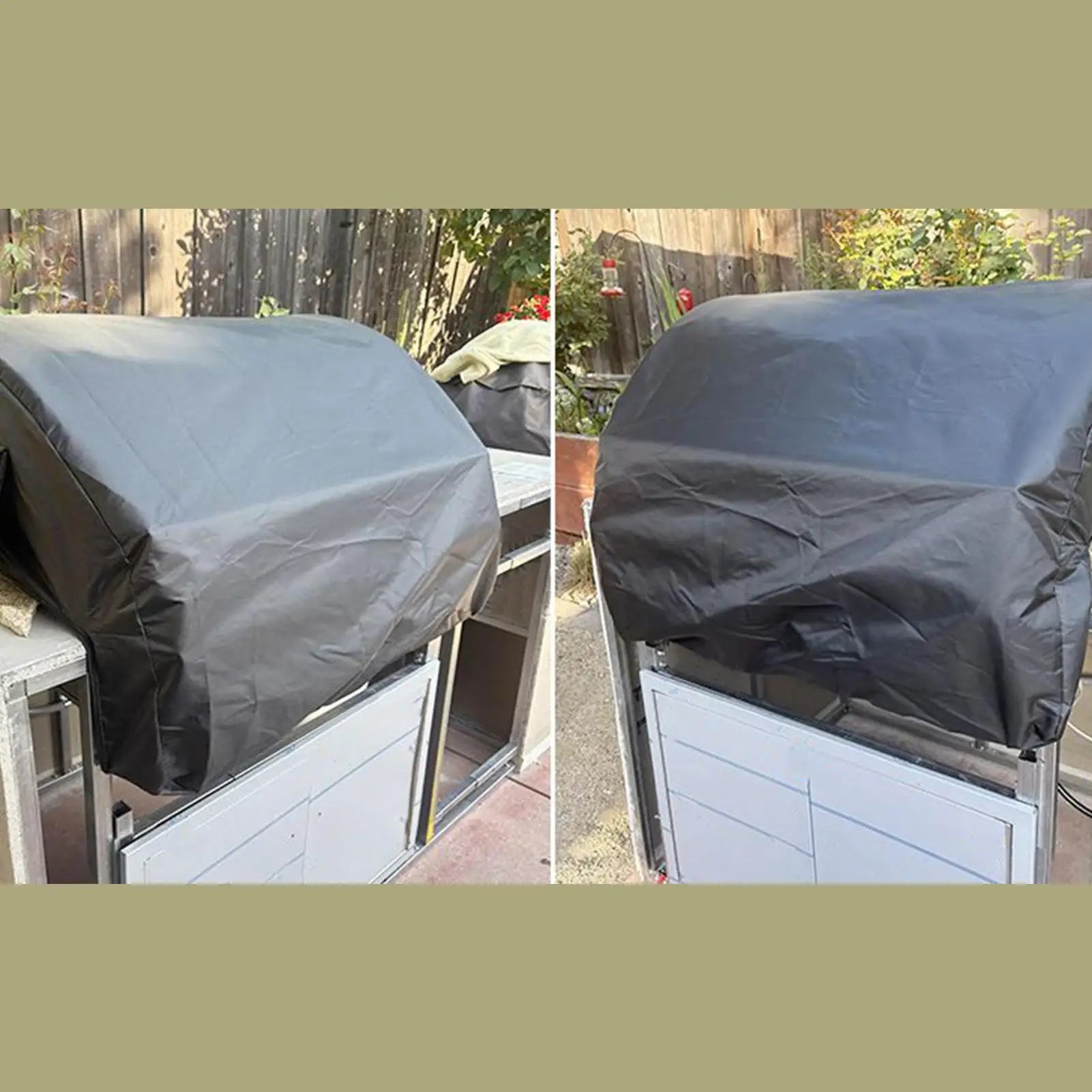 Built Grill Cover BBQ 210D Oxford Fabric Waterproof Barbecue Cookware