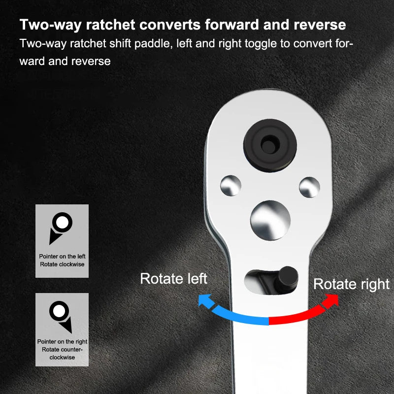 Quick Release 1/4inch Ratchet Wrench, Reversible Handle for House Enhancement and Automotive Servicing. Zpaxo