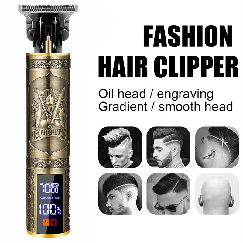XMSJ Vintage Cordless Hair Clippers – Zero Gap Beard Trimmer Cordless Hair Clipper Zpaxo
