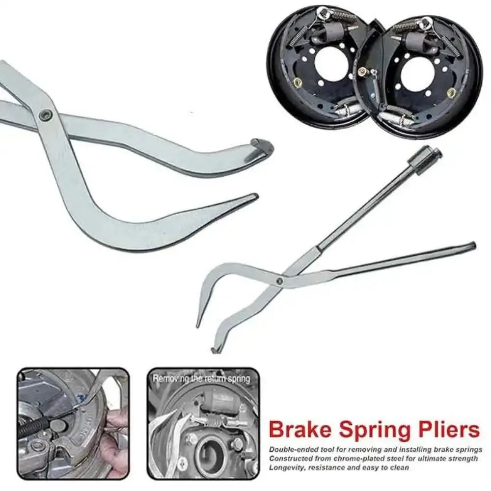 Adjustment Car Drum Brake Spring Plier Sturdy High Performance Vehicle Disassembly Pliers High Strength with Brake Spoon Zpaxo