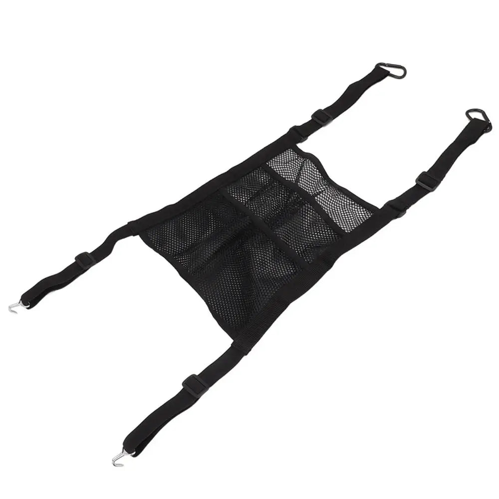 Multi-functional Design Car Seat Storage Bag 3-layer Construction Elastic Edge Mesh Storage Bag Mesh Material Zpaxo