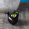 Car Dashboard Figurine Sandalwood Cat Desktop Kawaii Mini Animal Zpaxo Brown