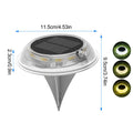 Solar Ground Lights Outdoor Waterproof Fully Transparent Lamp Pathway