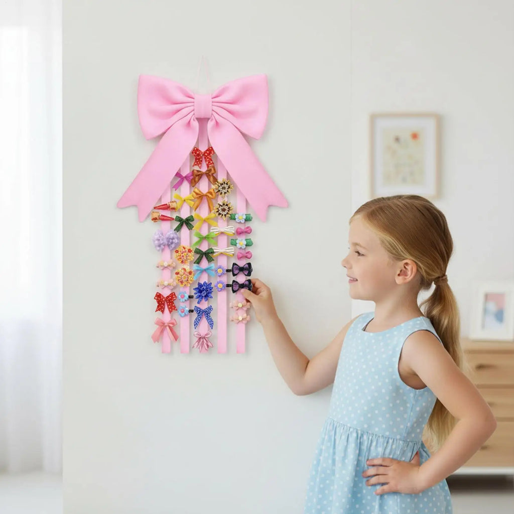 Claw Clip Organizer Bow Shape Hairpin Storage Rack Hair Accessories