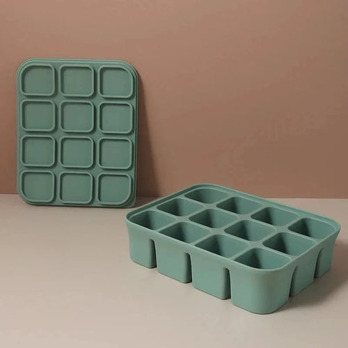 12-Grid Silicone Ice Cube Tray – Easy Release & BPA-Free Silicone Ice Tray Zpaxo