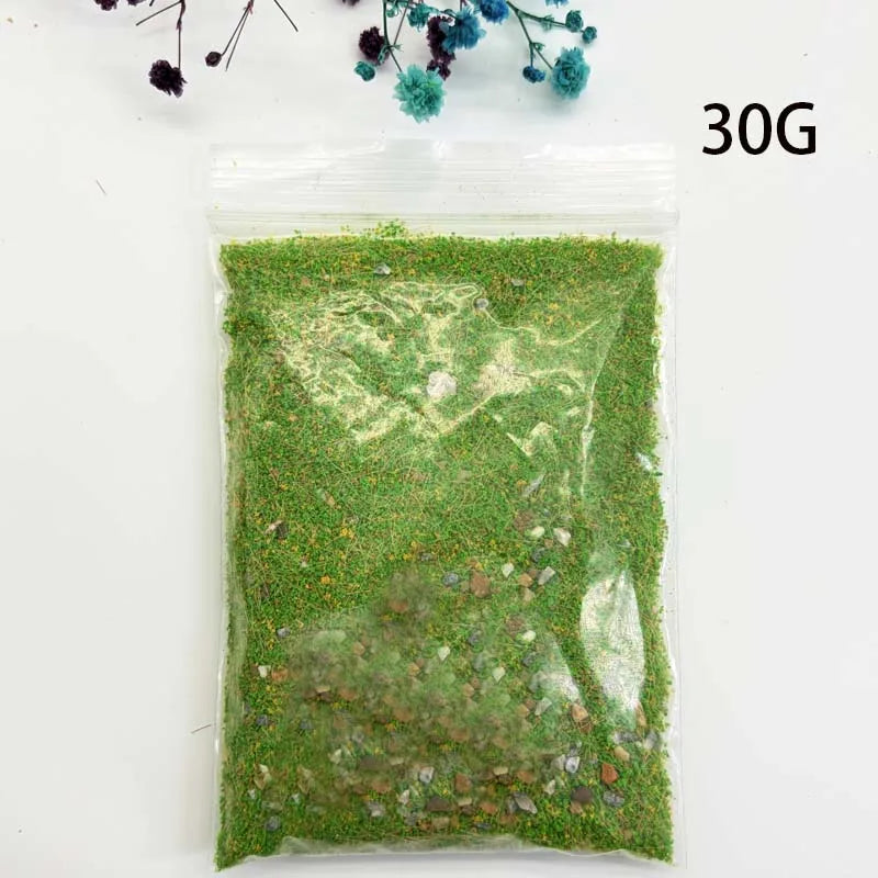 30G Static Grass Terrain Powder – HO N Scale Diorama Model Diorama Terrain Powder Zpaxo green