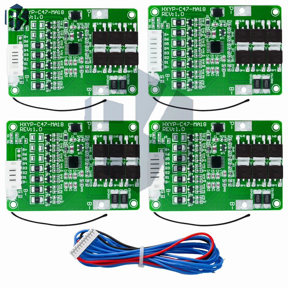 18650 BMS Board 4S 5S 6S 7S 16 8V-21V 20A Protection LMO Ternary Zpaxo