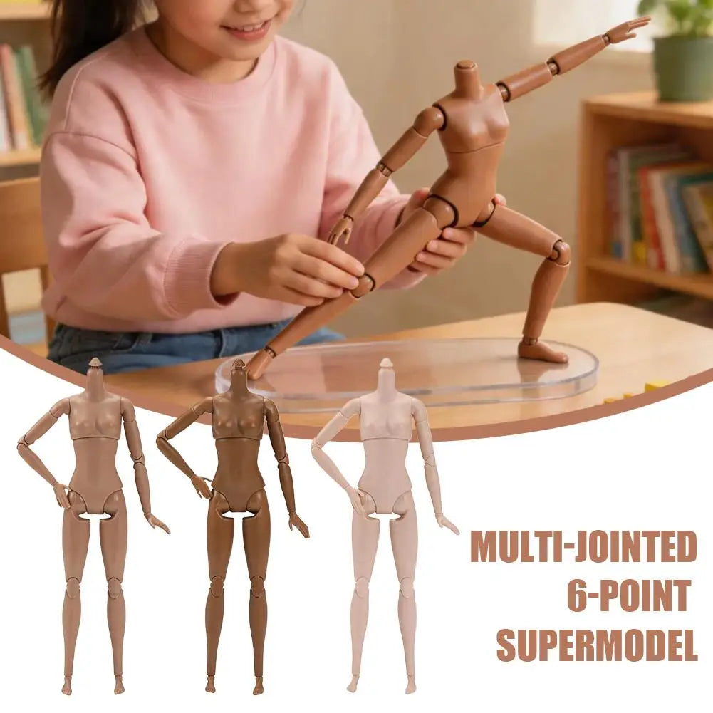 Custom DIY Art Photo Scale Action Figure Multi Jointed Movable Female Action Figure Body for Display Collection Nude Figure Zpaxo