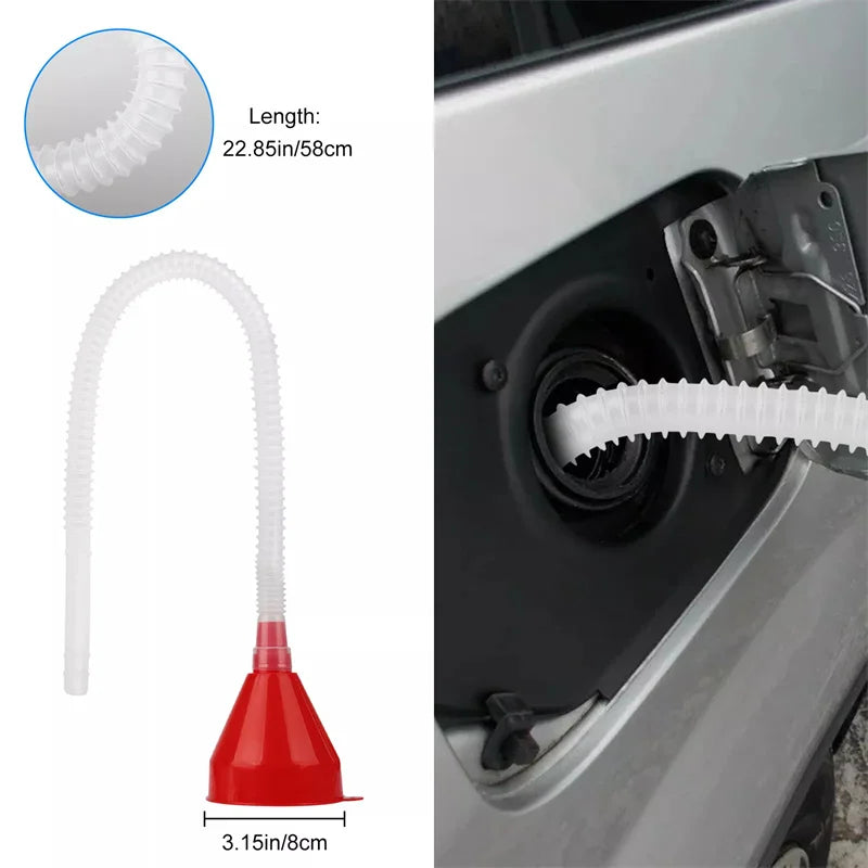 Car Refueling Funnel Filter Motorcycle Refuel Engine Oil Moto Auto