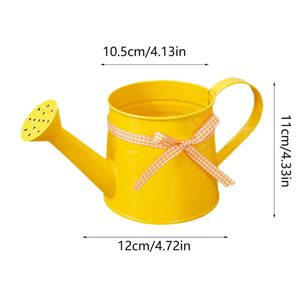 Mini Metal Watering Can – Decorative Indoor Plant Sprinkler Decorative Watering Can Zpaxo Yellow