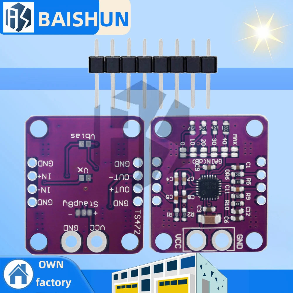 TMCU-472 TS472 Electret Mic Preamp Low Noise Microphone Amplifier Module For Arduino Zpaxo Default Title