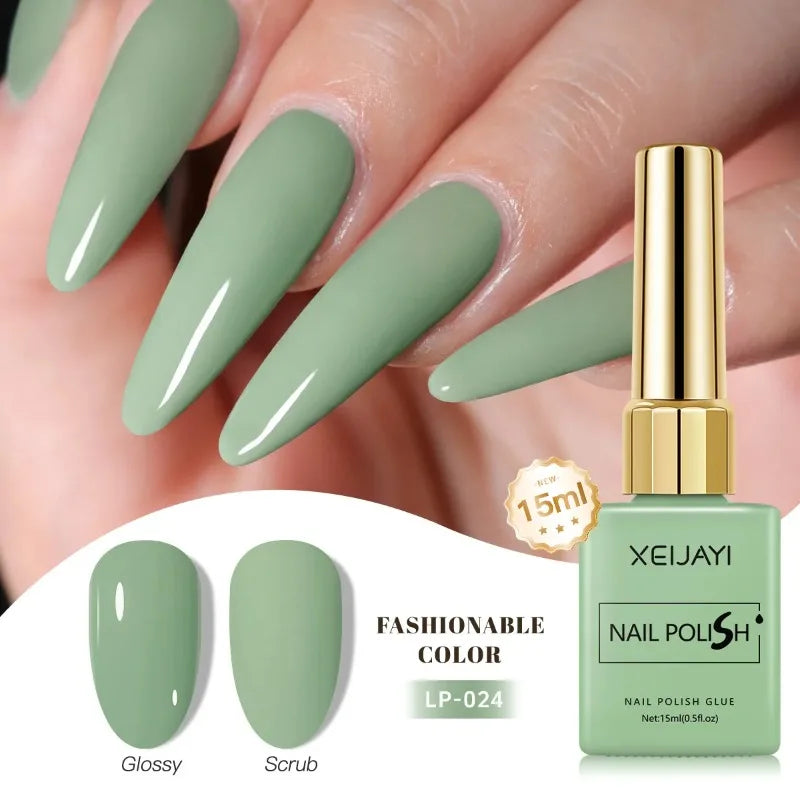 Colored Nail Varnish Gel 60 Colors Gloss Matte Ice-clear Nails Polish
