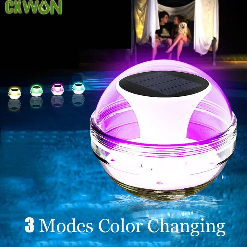 Solar Water Floating Lights Waterproof Garden Lamp Warm White RGB Zpaxo