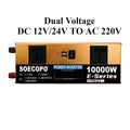 SOECOPO 10000W Solar System Solar Panel +100A Controller Smart Inverter 12V/24V to 110V 220V AC for Home RV Camping CE FCC Zpaxo only Inverter 220V