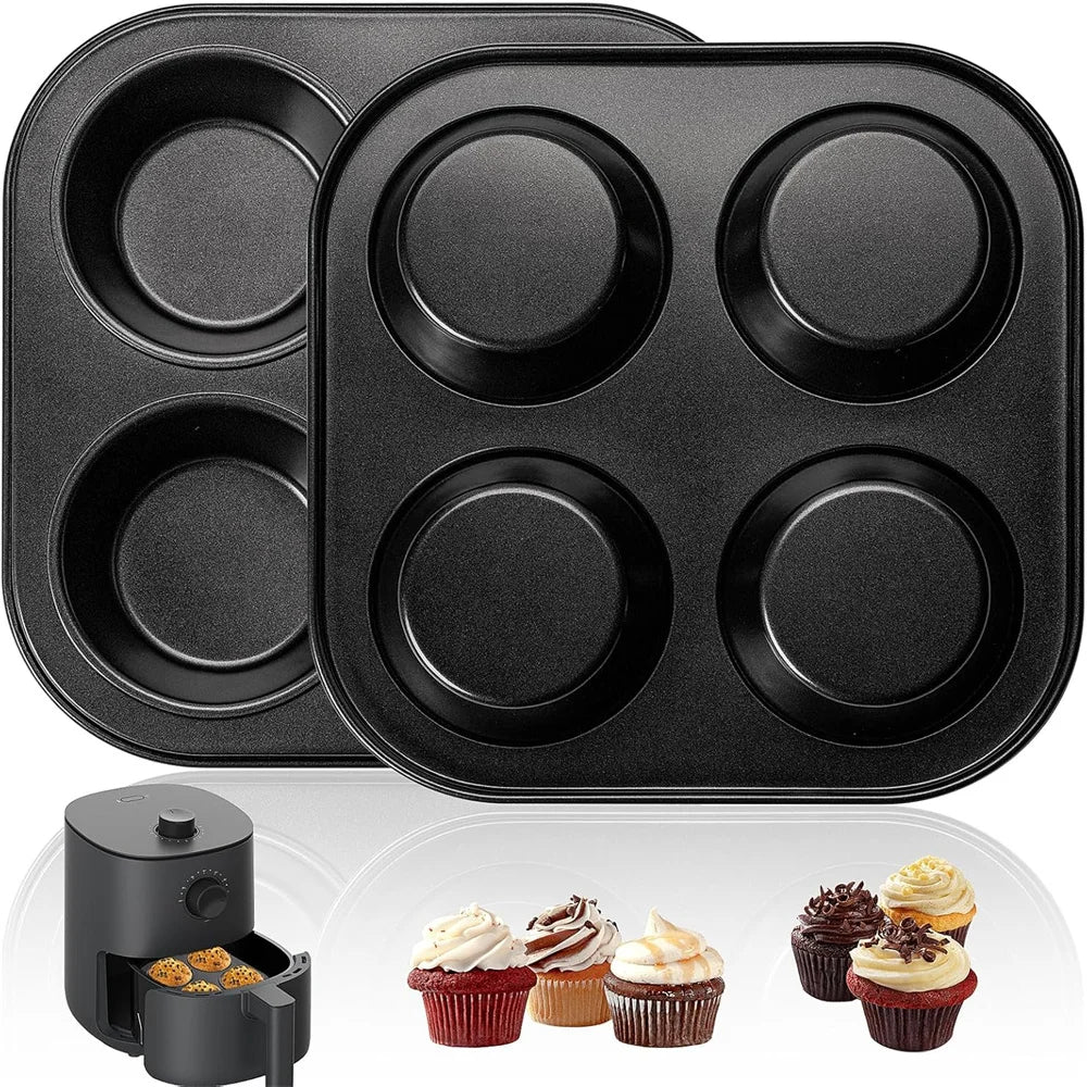 Air Fryer Muffin Pan Non-stick Small Oven Cupcake Baking Carbon Steel Zpaxo