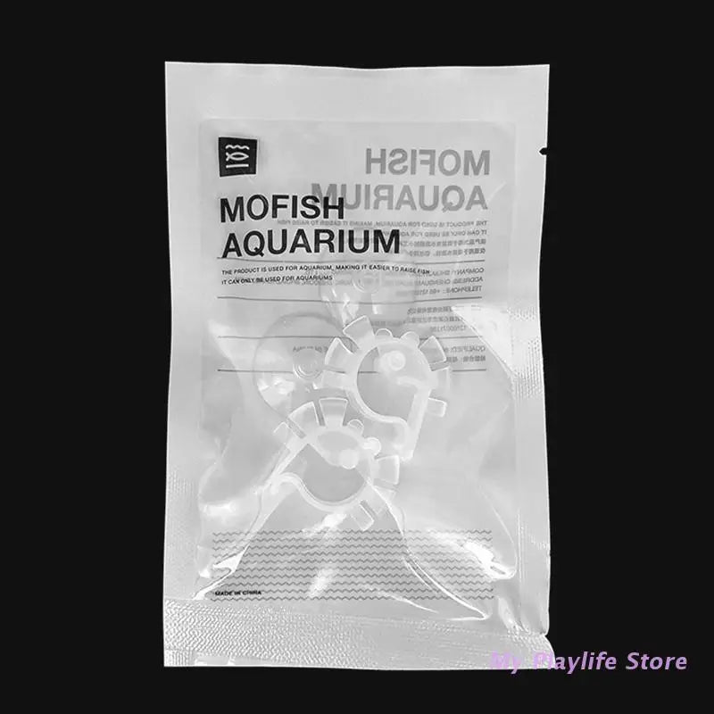 Fish Tank Mounting Clip Water Pipe Clamp Clips Plastic Hose Holder with Suction Cup for Maximum 0.24 Inches Air Hoses Zpaxo