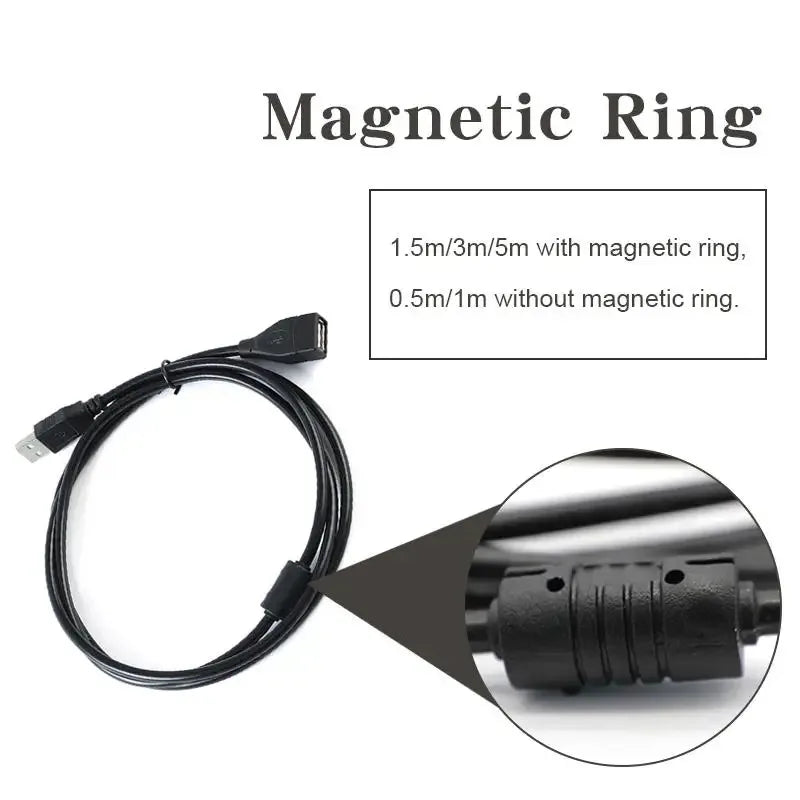 USB 2.0 Extension Cable – High-Speed Data & Charging Extender