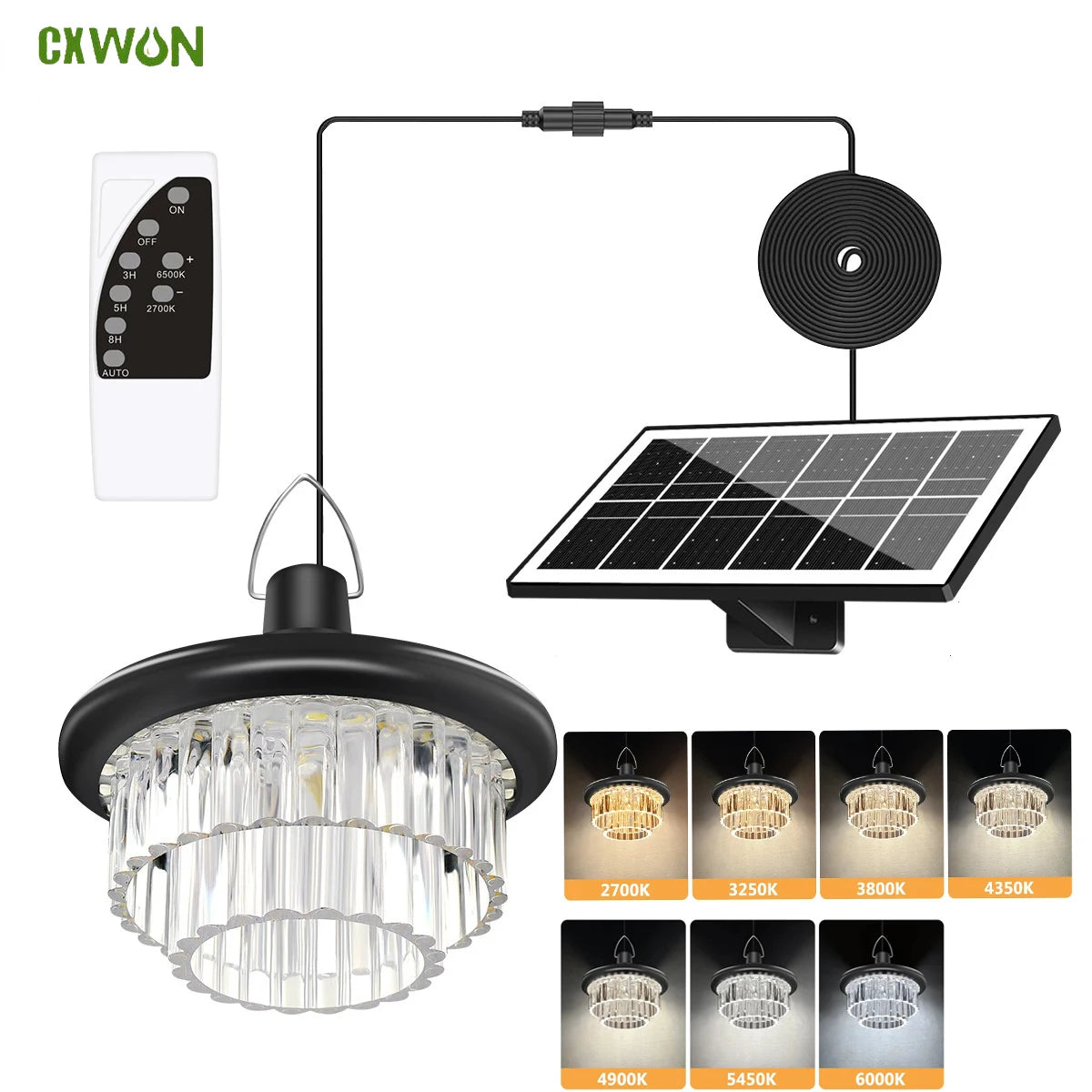 Crystal Pendant Lights Outdoor Solar Shed Splitlight Remote Timing Zpaxo 2 China Mainland