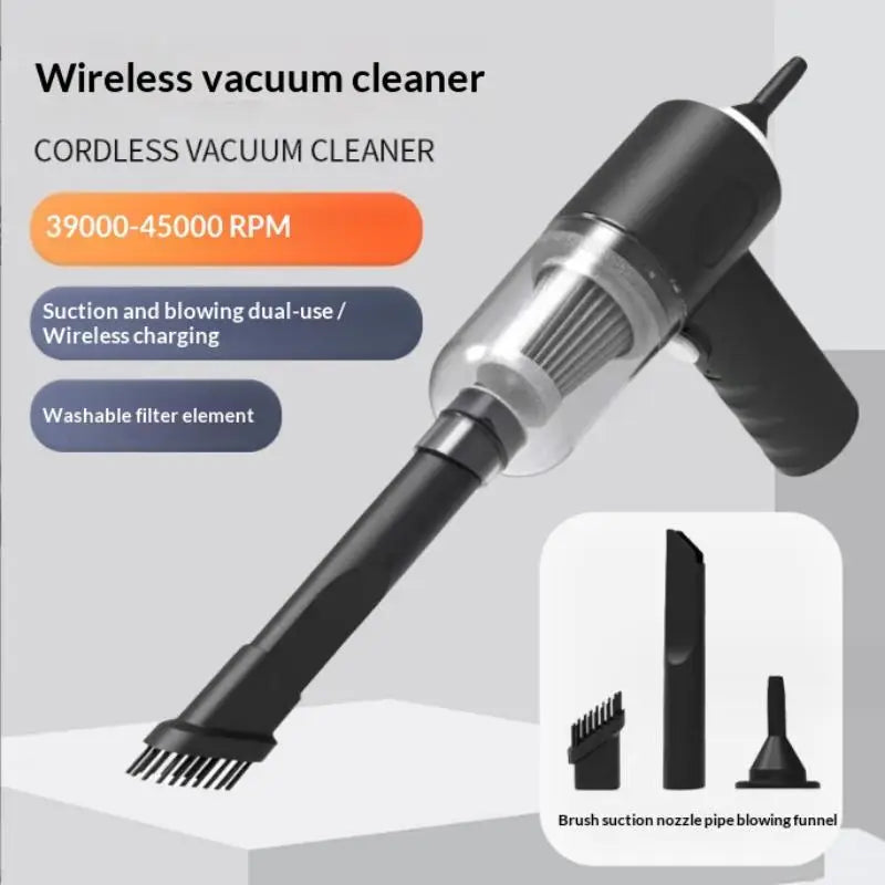 Wireless Car Vacuum – Mini Wet & Dry Cordless Handheld Cleaner