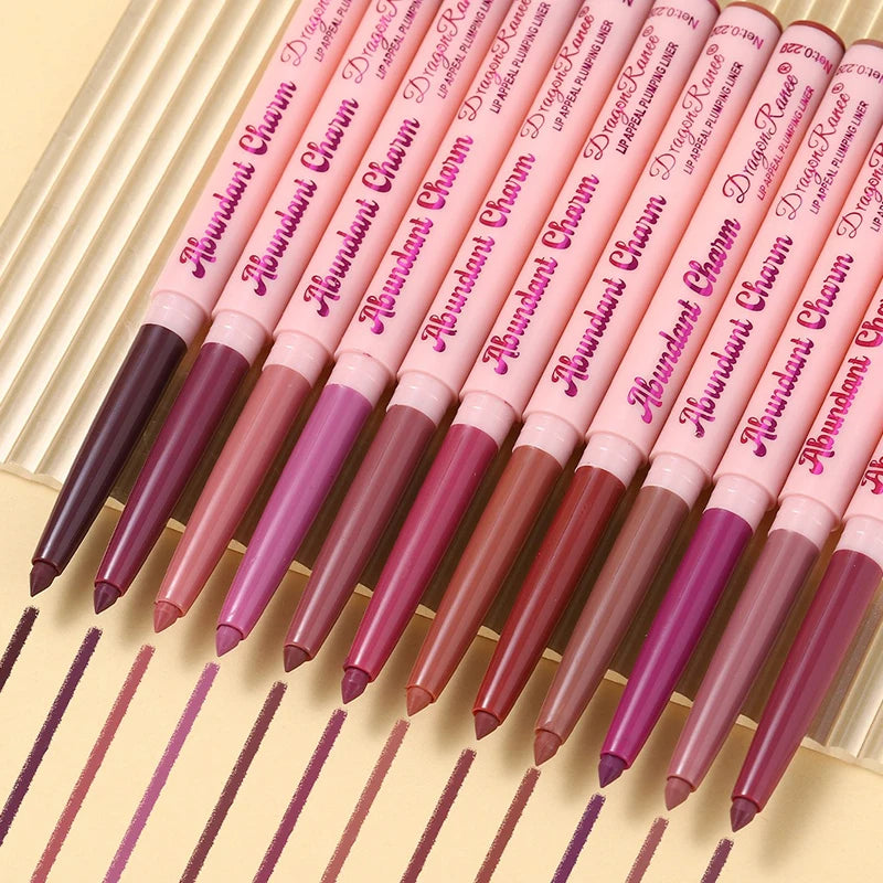 Matte Lip Liner Pen Long-Lasting Waterproof Sweatproof Easy Coloring Lipstick Pencil Lip Contour Outline Makeup Lipliner Crayon Zpaxo