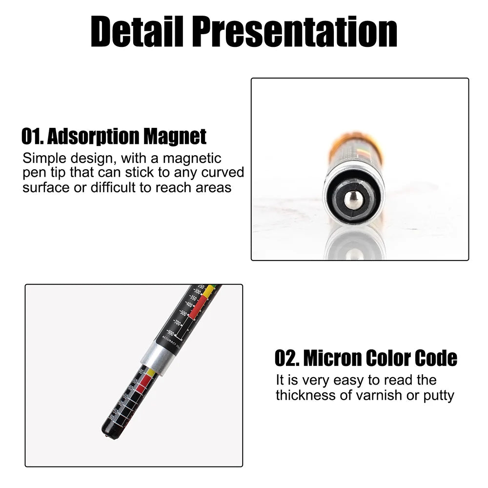 Waterproof Paint Thickness Tester Portable Coating Meter Car Testing