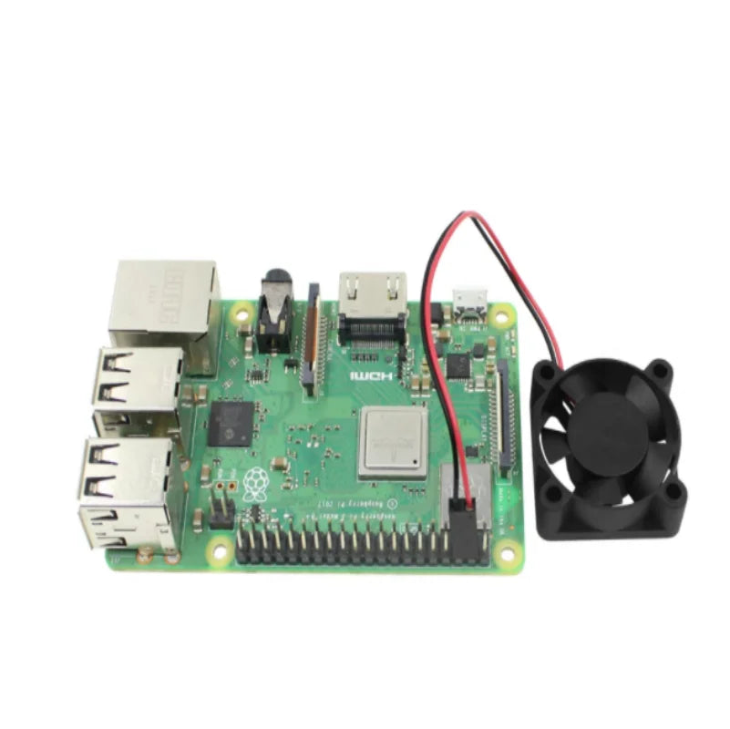 Raspberry Pi Cooling Fan Motherboard Shell DC5V Fan Heat Sink Raspberry Pi 3B/4B 3007 Zpaxo