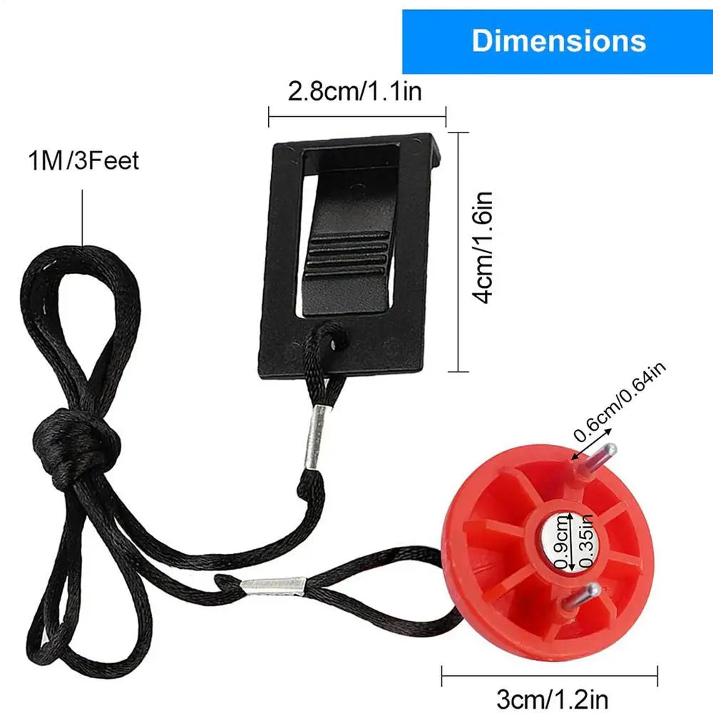 Treadmill Emergency Stop Key Replacement Round Socket Magnet Double