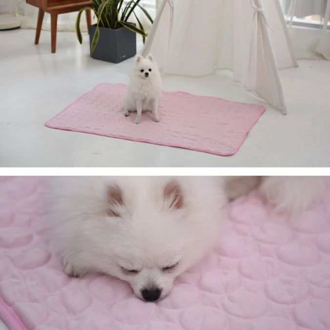 Cat Hammock Pets Hanging Mat Cool Core Material Hammocks Beds Summer Zpaxo
