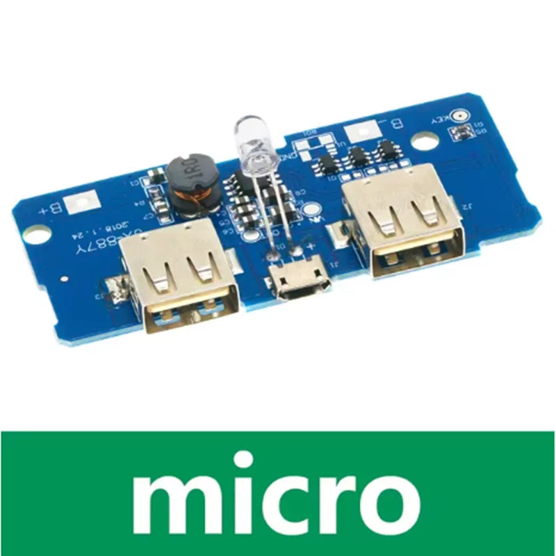 18650 Battery Charging Board 3.7V to 5V2A Lithium Battery Charging Module Mobile Power Bank Power Bank DIY Zpaxo