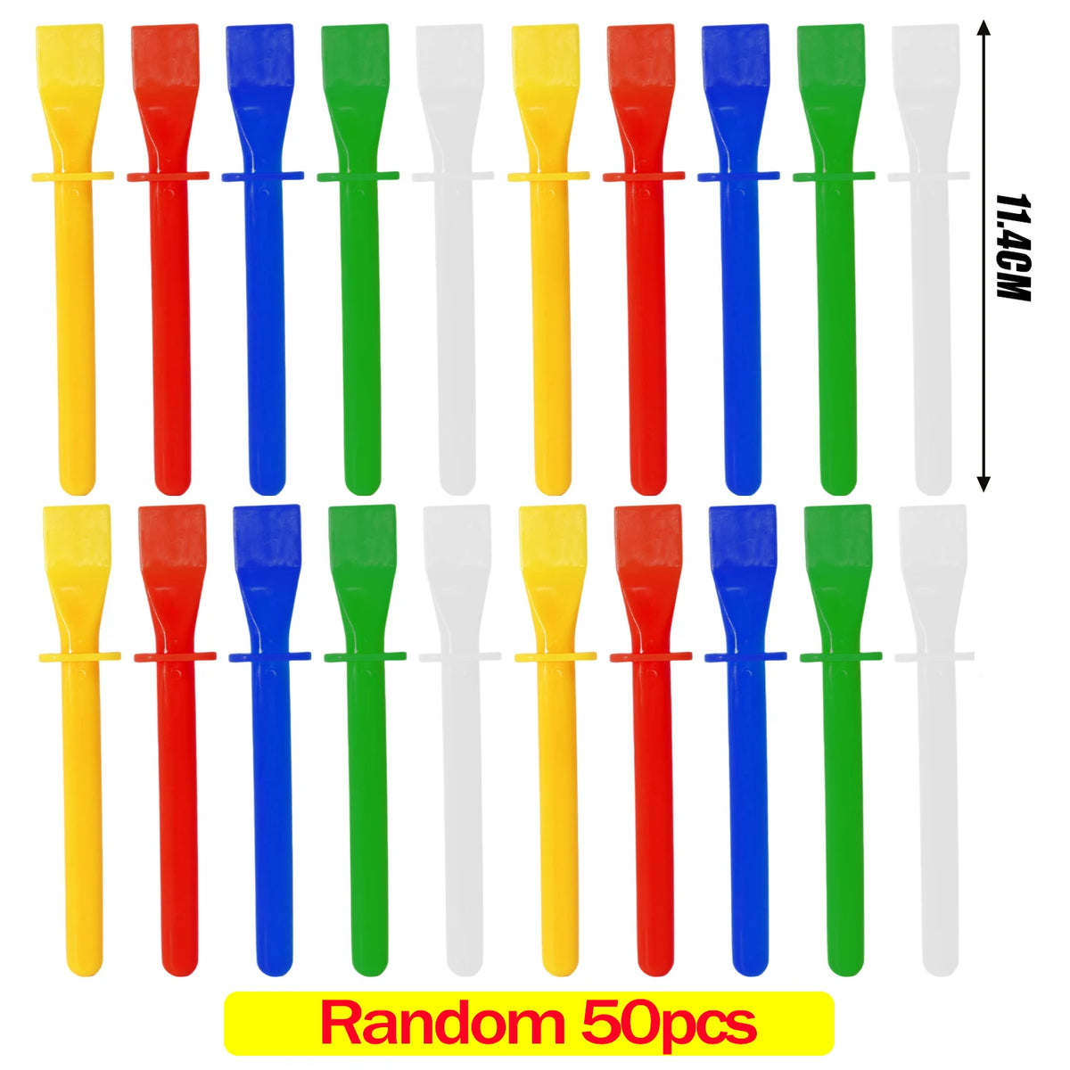 Wholesale Handheld Glue Spreader Leather Glue Brush Portable Glue Smear Sticks Applicator DIY Craft Painting Scraper Gluing Tool Zpaxo 50PCS random color