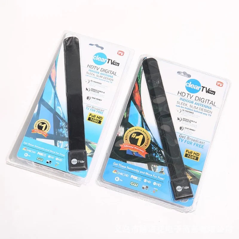 1Pcs Digital Aerial TV Stick Clear Smart TV Switch Antenna HDTV FREE TV Digital Accessories Tool Zpaxo