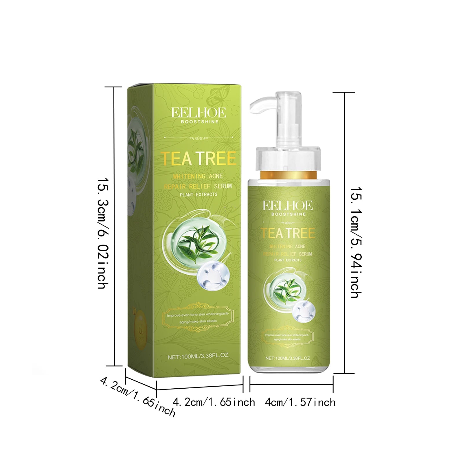 EELHOE Tea Tree Anti-Acne Serum – Pore Shrinking & Brightening Anti-Acne Face Serum Zpaxo