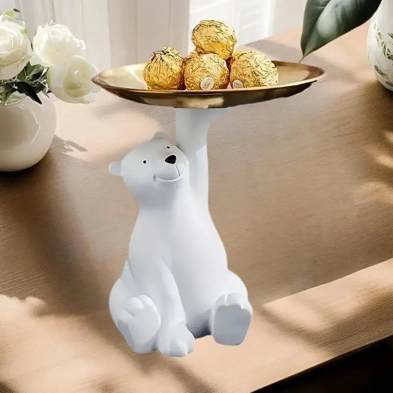 Streamlined Polar Bear Tray-sophisticated Makeup Key Desktop Zpaxo