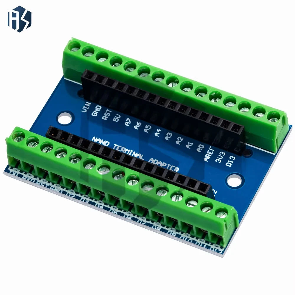 1PCS NANO V3.0 3.0 Controller Terminal Adapter Expansion Board NANO IO Shield Simple Extension Plate For Arduino AVR ATMEGA328P Zpaxo