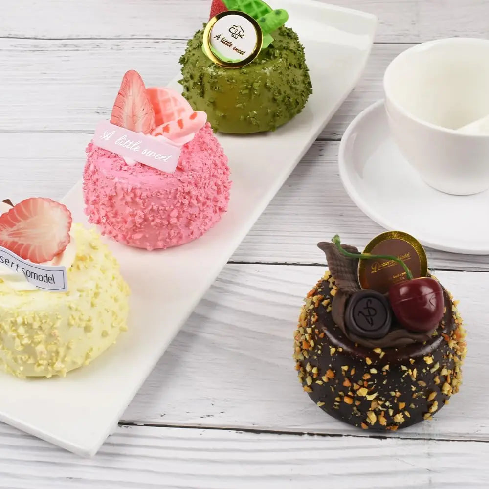 Artificial Cake Prop Mini Chocolate Model Simulated Dessert