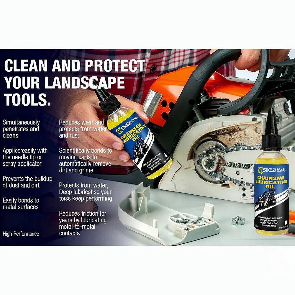 Chainsaw Lubricating Oil Motorcycle Bicycle Chains Lube Anti Rust Deep Penetrating Lubricant Tool Lubricant for Hedge Trimmer Zpaxo