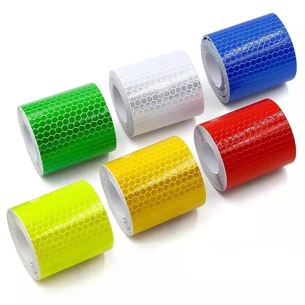 Styling Protective Sticker 5*100cm 5*300cm Car Decal Motorcycle Film Reflective Strip Sticker Safety Warning Tape Self Adhesive Zpaxo