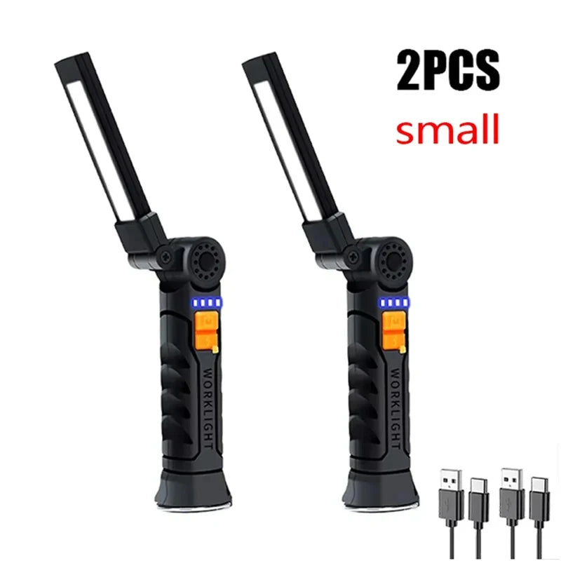 COB LED Rechargeable Work Light – Magnetic Camping Lantern