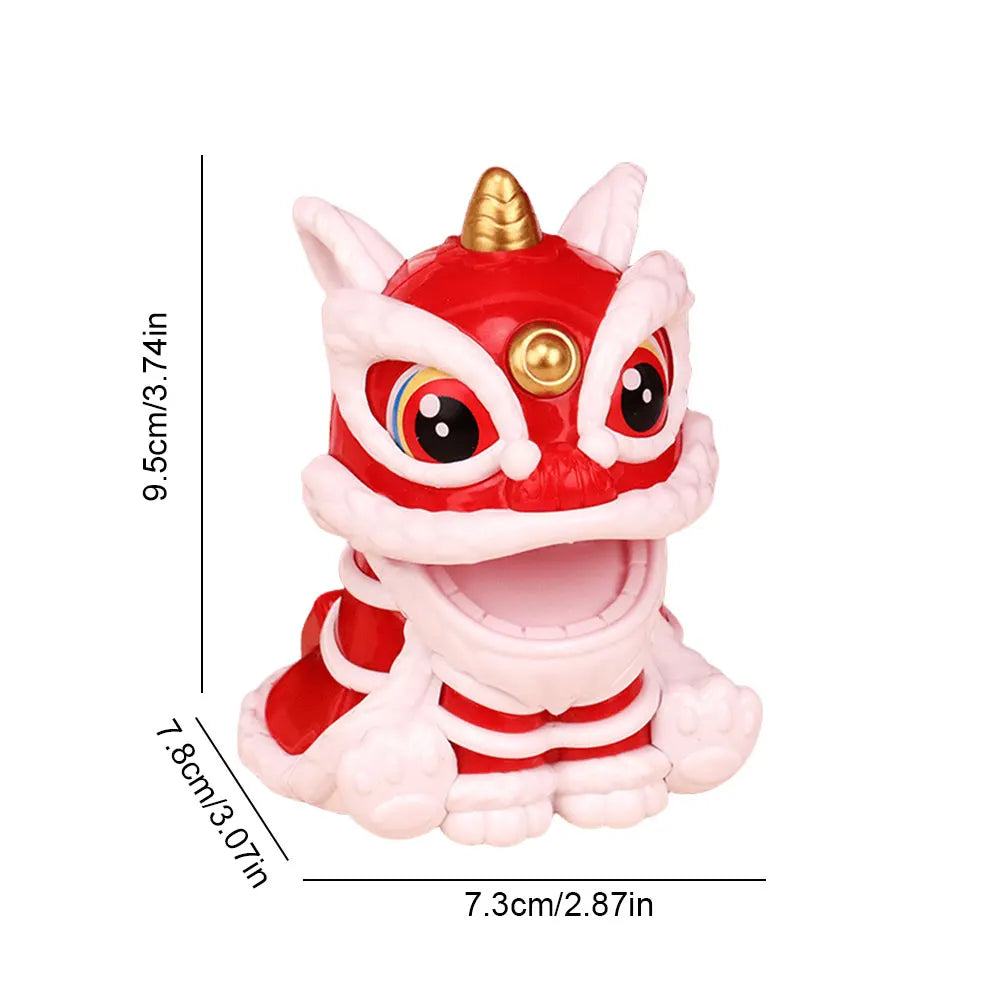 Lion Dance Statue Chinese Style Lion Dance Figure New Year Home Decoration Lion Ornament Lion Tabletop Decoration for Gift Zpaxo