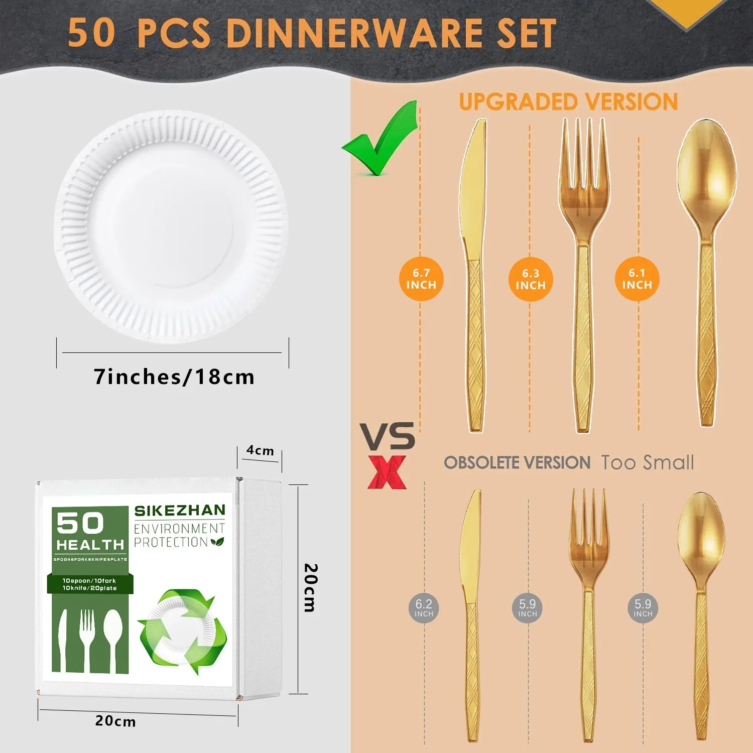 Pink Party Supplies Set Include Paper Plastic Spoons Forks Knives 9/7 Inch Disposable Dinner Dessert Plates Outdoor camping Zpaxo
