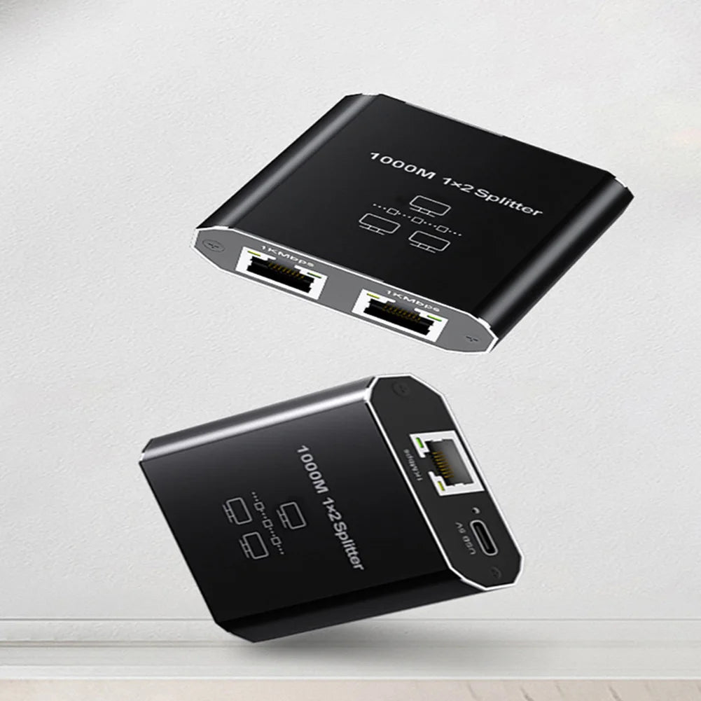 Ethernet Splitter 1 2 1000Mbps Internet Cable Gigabit RJ45 LAN