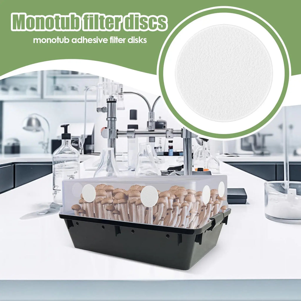 24x Mushroom Adhesive Filter Discs Moisture Preservation Grow Box