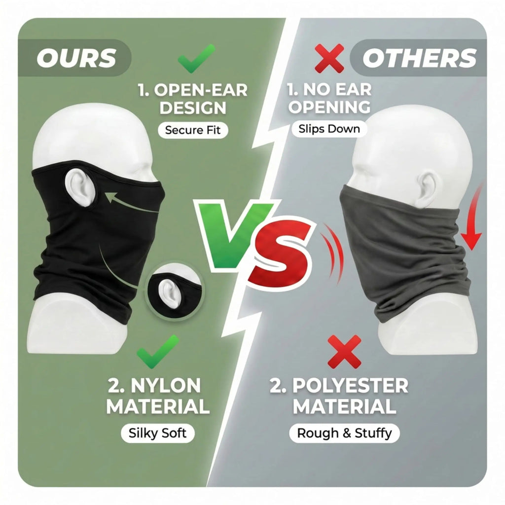 Breathable Summer Cycling Headwear Ice Silk Anti UV Face Cover