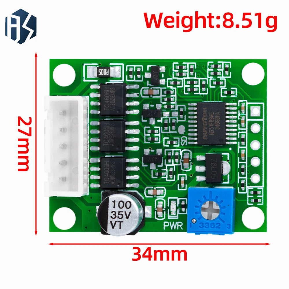 6-20V DC 60W BLDC Motor Driver Board Speed Controller 3-Phase Zpaxo