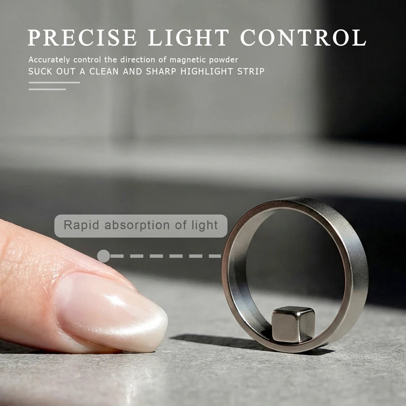 New Circular Cat Eye Nail Magnet Strong Nail Art Magnetic Gel Polish Guide Tool DIY Magnetic Nail Helper Manicure Design Zpaxo