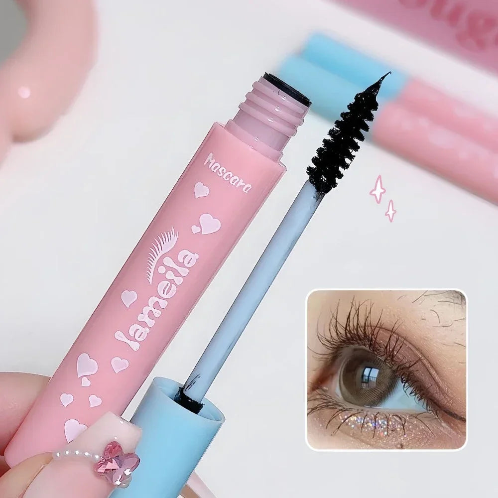 Pink Blue Tube 3D Mascara Fiber Lashes Thick Lengthening Lasting Zpaxo