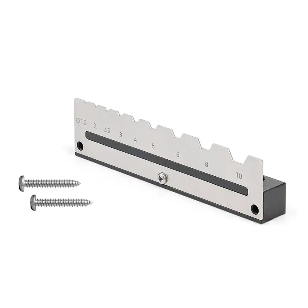 Allen Wrench Holder Organizer – Stainless Steel 1.5–10mm Wall Mount Wrench Holder Rack Zpaxo black