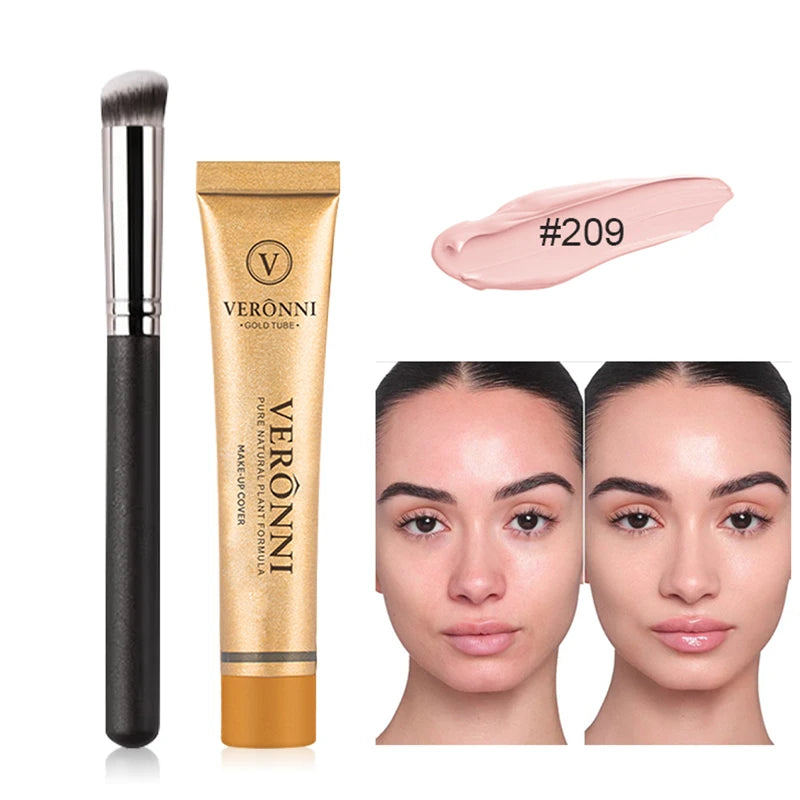14 Liquid Concealer Foundation Moisturizing Long-lasting Lightweight Zpaxo 209