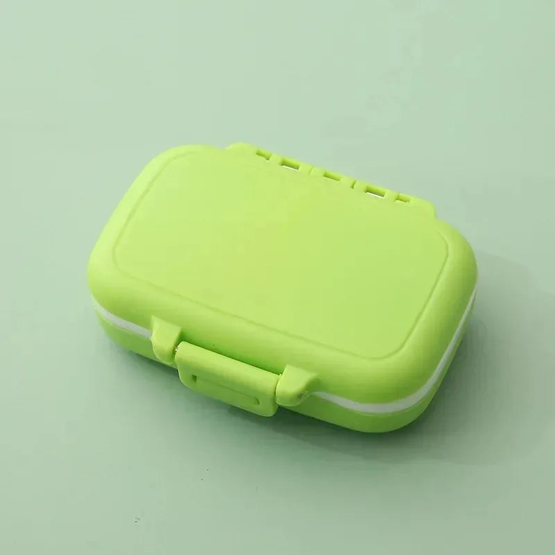 Mini 3-Grid Portable Pill Organizer Case – Weekly Pill Box